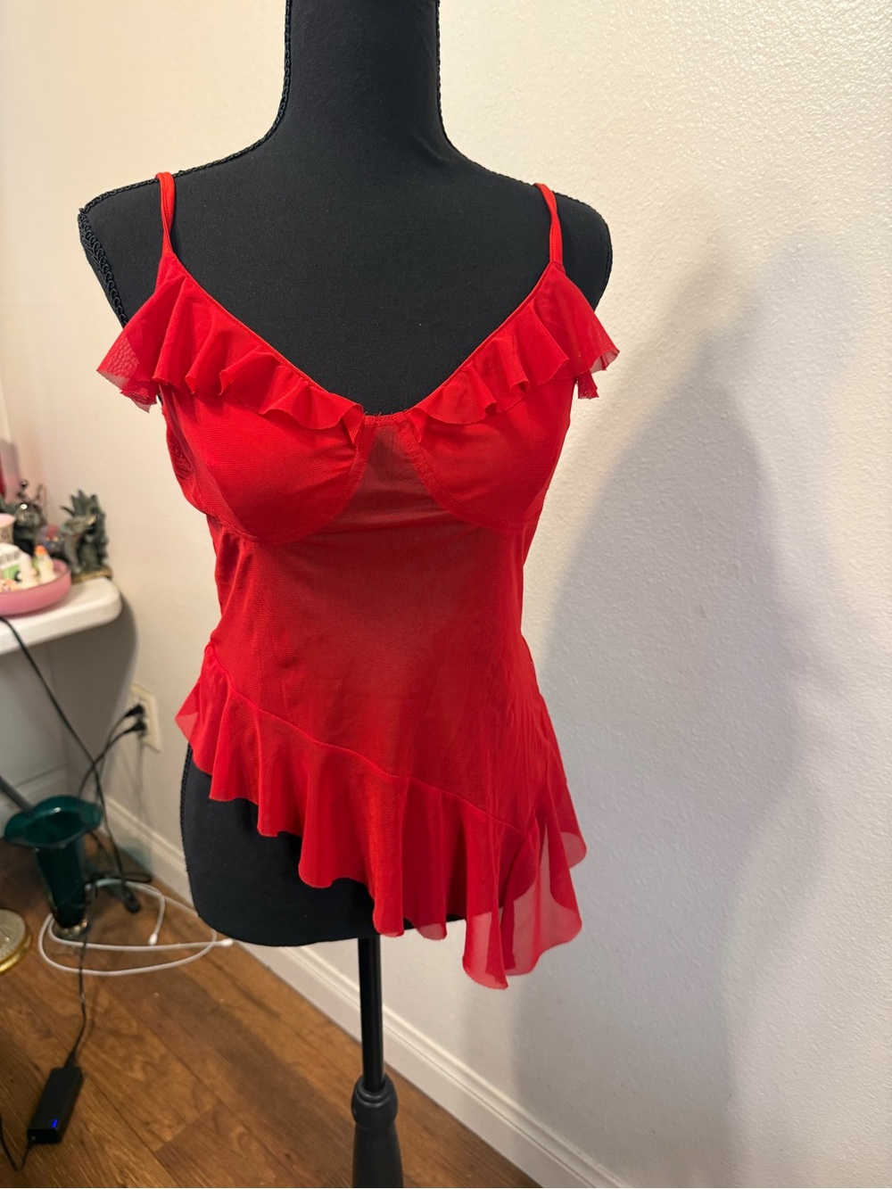 Y2K romantic whimsical Asymmetrical Camisole